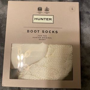 HUNTER ORIGINAL SHORT RAIN BOOTS SOCKS LARGE